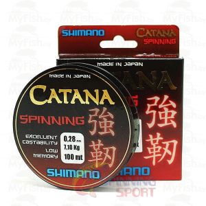 Леска монофильная  SHIMANO CATANA Spinning 100 м (оригинал)