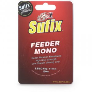 Леска монофильная  SUFIX FEEDER MONO Burgundy 150м 0.14мм