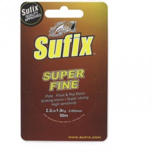 Леска монофильная  SUFIX SUPER FINE Clear 50м 0.053мм