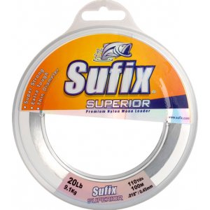 Леска монофильная  SUFIX SUPERIOR LEADER Clear 100м 0.8мм