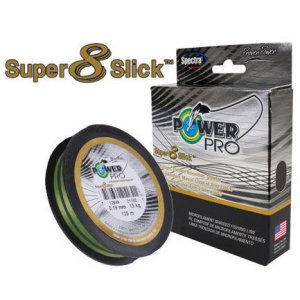 Леска плетеный шнур  POWERPRO SUPER 8 SLICK AQUA GREEN 0,13mm.