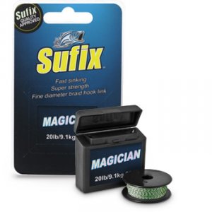 Леска плетеный шнур  SUFIX MAGICIAN Green Fleck 20м 0.20мм 6,8кг