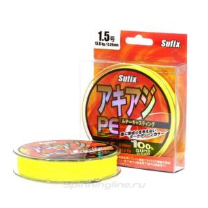 Леска плетеный шнур  SUFIX PE GLIDE MASTER 135м 0.12мм Yellow