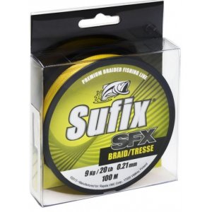 Леска плетеный шнур  SUFIX SFX BRAID Green 0.21