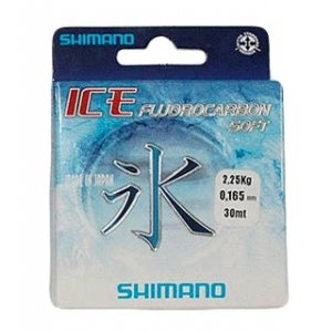 Леска флуокарбон  SHIMANO ICE SILKSHOCK FLUOROCARBON 30 mt 0,105