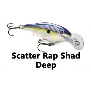 Воблер  RAPALA SCATTER RAP SHAD DEEP плавающий, 7см, 7гр, 2,7м-3,6м