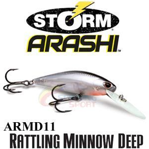 Воблер Storm Arashi Rattling Minnow Deep   110мм, 19,5гр, плавающий до 3,0м (оригинал)